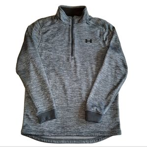 Under Armour Cold Gear Loose Fit Gray Heathered 1/4 Zip Pullover